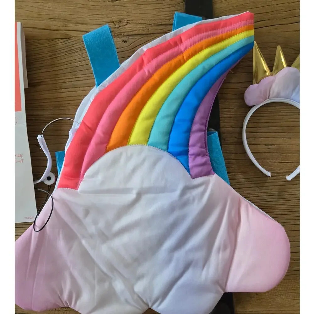 Disguise Light Up Rainbow Cloud Toddler Halloween Costume 3T 4Te sz 3T-4T